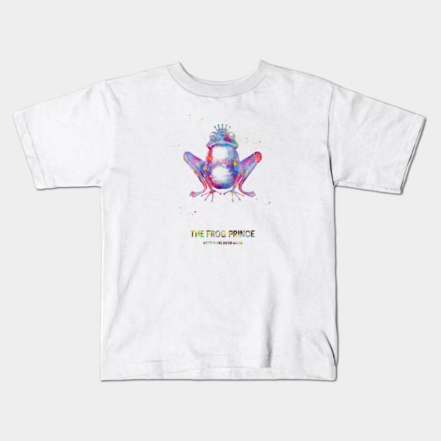 The Frog Prince Kids T-Shirt by erzebeth